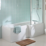 Lifestyle image of Ideal Standard Tempo Cube 1700 x 850mm Right-Handed Shower Bath